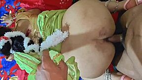 Cute Saree Bhabhi Begs Father-in-Law for Rough Hard Bedroom Sex
