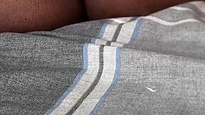young ebony wife makes skinny teen lick her ass for cash domination