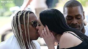 tattooed anna de ville begs for bbc pounding in interracial dp threesome?