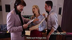 Wallstreet Bimbo Rachel Ramsey Fucked At Work