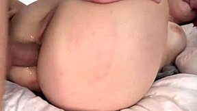 Double Pussy Stretching Cute Iris Kiss Kiss Takes Two Cocks Deep in Ass Orgasm