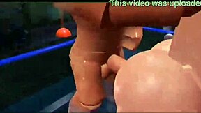 guy fucks woman hard in the shower