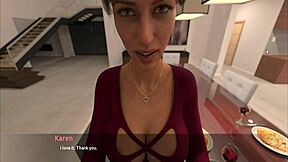 tinder big boobs milf spreads pussy for first date pov fuck!