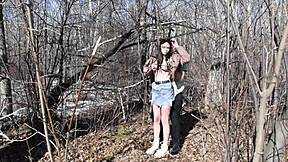Forest Slut Caught and Pounded Hard Till She Screams!