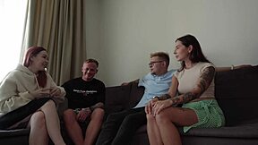 Amateur swingers swap wives for rough anal creampie gaping?