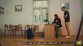 massive titted milf teacher helps student pass exam with her huge natural rack