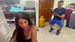 omg i actually fucked my sexy maid's dripping wet pussy for real