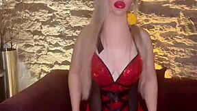 blonde singer goddess controls findom wallet christmas belly dancer domination!