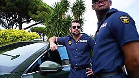 you want these cops' cum blasting your face?