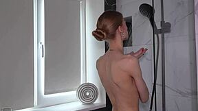 massive cock pounds her wet cunt hard in shower eruption