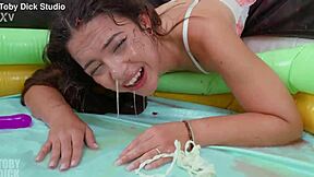 Nuria Millan spews chunky pink piss cum in your wide open eye?