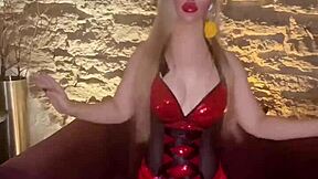 blonde singer goddess controls findom wallet christmas belly dancer domination!