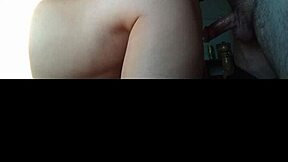watch fat curvy latina milf impale her ass bent over doggystyle in bedroom!