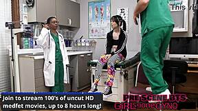 Bratty Orphan Cheerleader Ditria Rose Spreads Pierced Nipples in Latex Humiliation