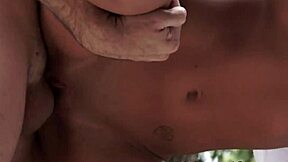 A classy european model gets her shaved pussy fucked hard while clothed outdoors