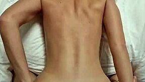Blonde girlfriend loves anal creampie cock deep in her tight ass pov