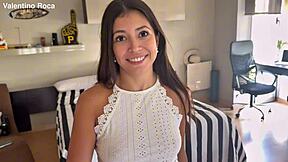 Petite Latina Busted Bent Over Taking Muscular Monster Cock Doggystyle Missionary Rough Home Fuck