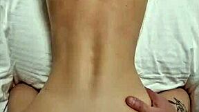 Blonde girlfriend loves anal creampie cock deep in her tight ass pov