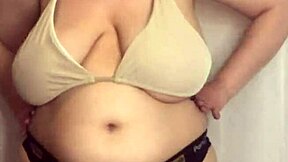 hey, these bikini bras barely hold my fat tits and big ass... wanna see?