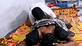 Desihotcouple Indian Wife Sucks Boobs Licks Pussy