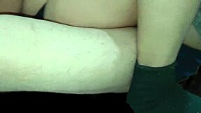 Mom's wet pussy creampied anal doggy bent over in forest night bed