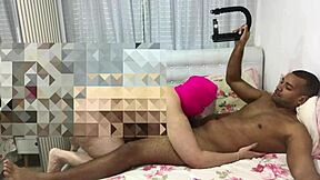 Latina Teen Fucks Big Natural Tits Ass in Sexy Lingerie