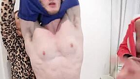 Kinky Teen Besties Tease Stepbro's Cock with Tight Pussies