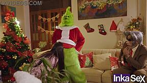 grinch and victoria camargo dirty up christmas with anal pounding