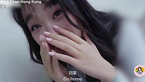 Taipei stranger picks up Hong Kong girl for vibrator blowjob insertion and squirting!