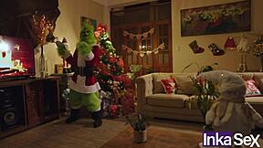 grinch and victoria camargo dirty up christmas with anal pounding