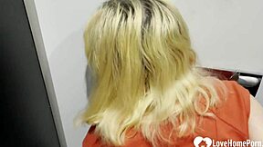 Blonde Teacher Delivers Deep Blowjob Then Doggystyle Pounding