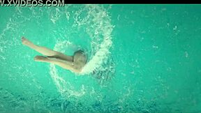 Clara Galle Blonde Celebrity Pool Sport Tease Compilation