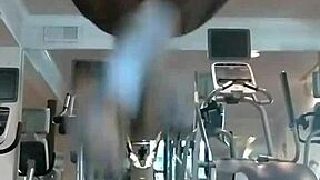 athletic black teacher works out solo in dorm showing skinny fitness body
