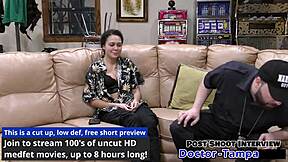 dr tampa turns mara luv into human guinea pig backstage spreading shaved pussy