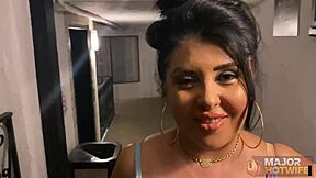 Curvy Milf Jaylene Rio's birthday turns into massive clit-licking interracial passion