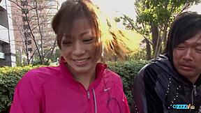 Sporty Asian Demands Long Doggystyle Before Her Usual Activities