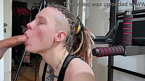 Muscular Girlfriend's Tight Pussy Takes Big Cock Doggystyle After Intense Workout Moaning Loud