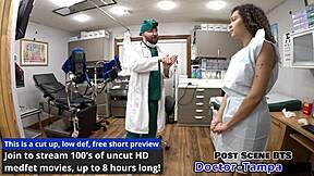 dr tampa turns mara luv into human guinea pig backstage spreading shaved pussy