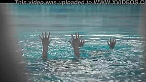 Clara Galle Blonde Celebrity Pool Sport Tease Compilation