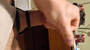 early morning solo masturbation jerk session with big cock explosion