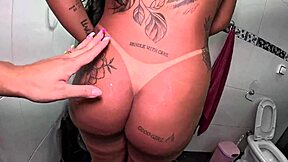 Fresh Brazilian Amateurs Start Steamy Shower Orgy
