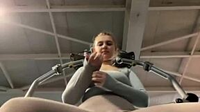 Teen Works Out Hard Then Fingers Pussy To Orgasm In Gym