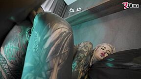 Tattooed Skinny Teen Fucked Anal Doggystyle Ass to Mouth Cumshot