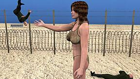 Giantess Grows Tall for Huge Shrinking Man Sex Encounter Part 2