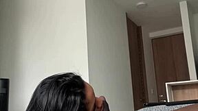 Sloppy Deepthroat Blowjob on Stepbrother's Huge Cock by Braces Teen