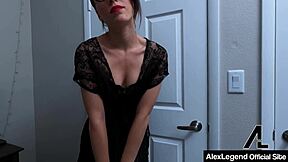 alex legend pounds lily labeau's innocent glasses look with his big cock