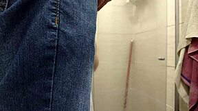 wife sneaks shower fuck with electrician while cuck hubby waits