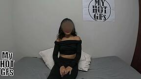 Ready to see this hermosa morena dive into porn? She blows cock bends over and rides in steamy amateur casting!
