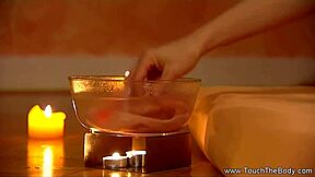 Handjob massage brunette milf feels amazing right now