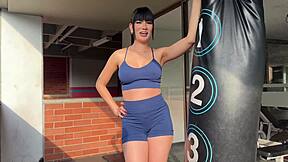 my heart races fucking that juicy latina gym girl's tight ass
